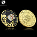 Texas Poker Chip Coin Casino Lucky Card Press Metal Crafts Challenge Coin Collection Commemorative Gift Custom Wholesale