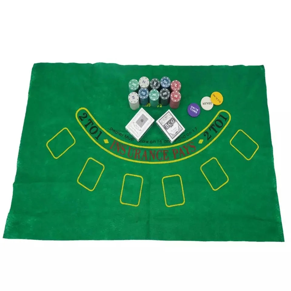 Board Game Poker Set 100 or 200 Chips to Play Poker Cards, Set with Metal Box Professional Casino Chips for Black Jack, with 4 Colors and Distributor Buttons, 100 Pcs |   200 Pcs